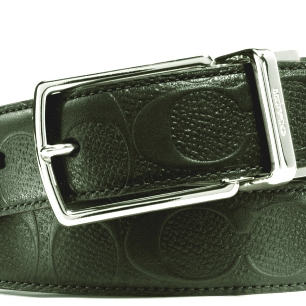 NWT Black Coach Belt Signature Leather